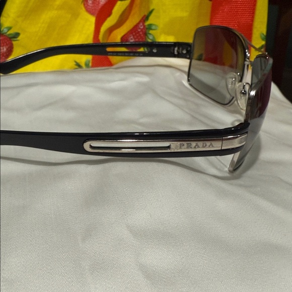 PRADA Silver and Black Sunglasses - Picture 2 of 7